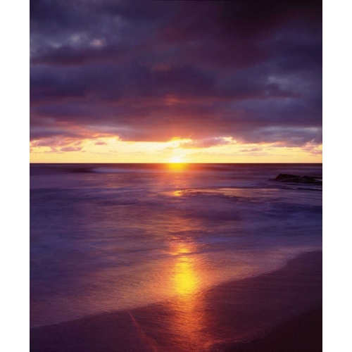 CA, San Diego Sunset Cliffs beach at sunset